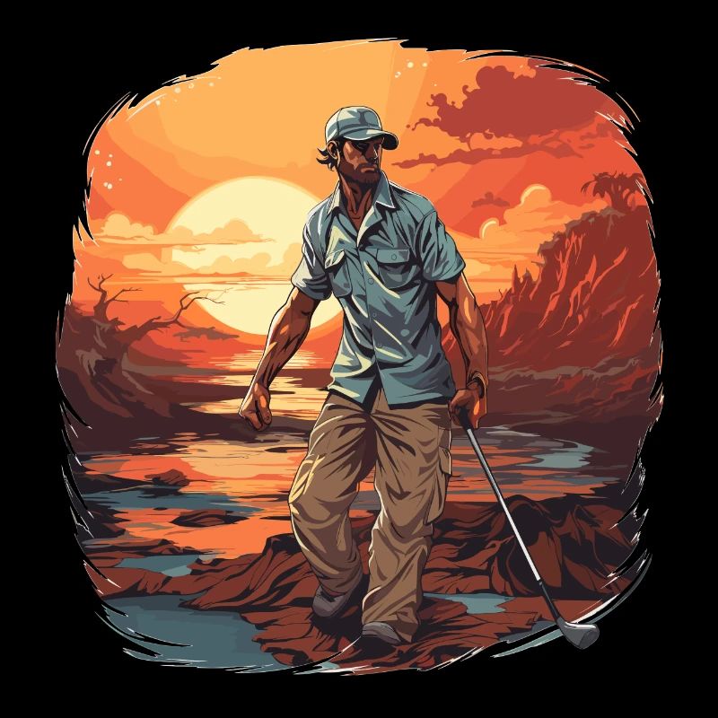 Golf Player - Illustration
