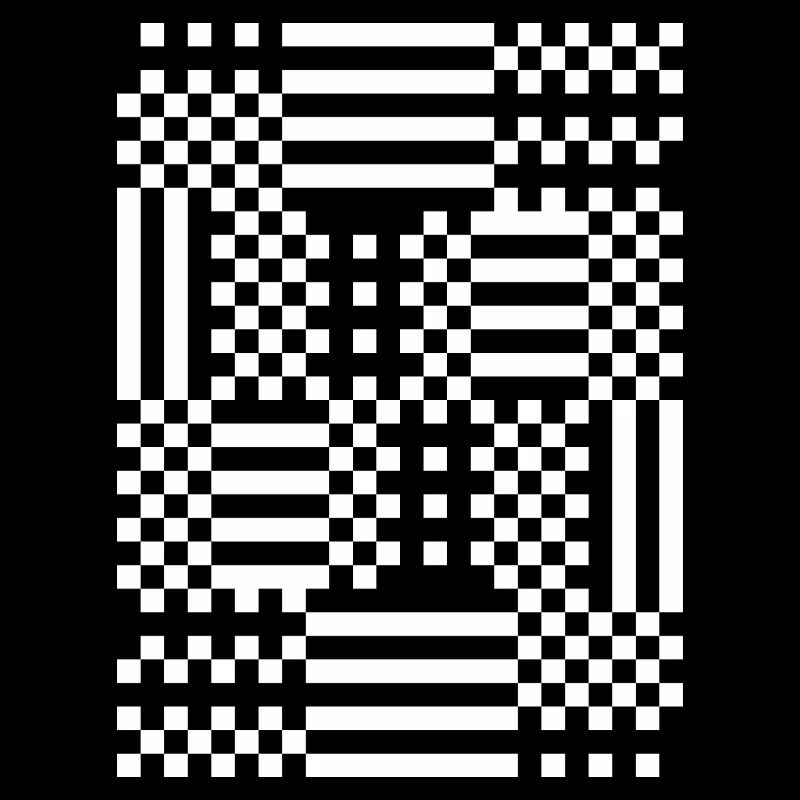 GridFlux Monochrome Optical Pattern