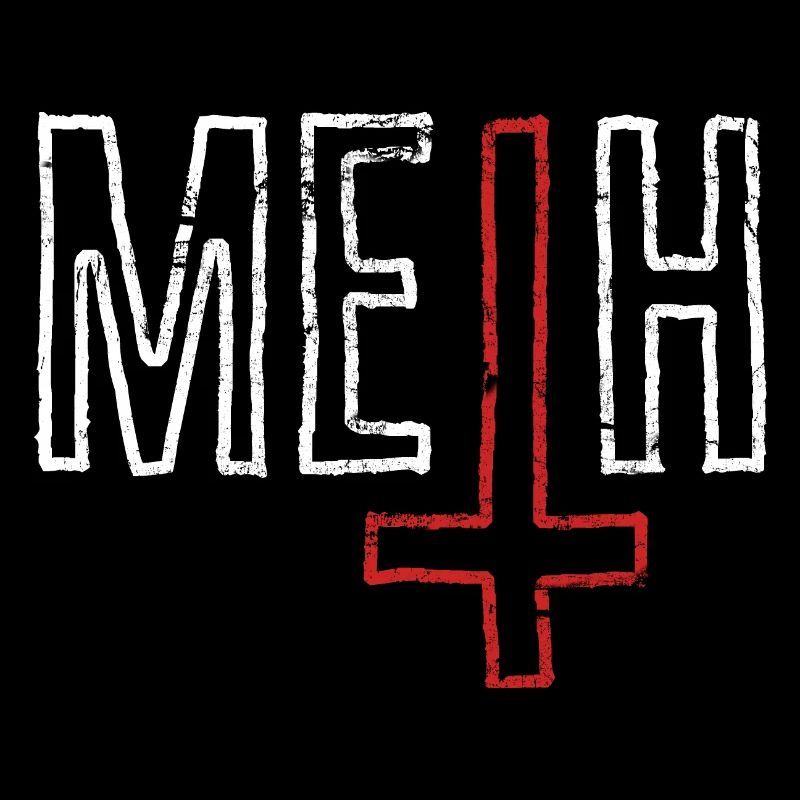 Crystal meth & upside down cross