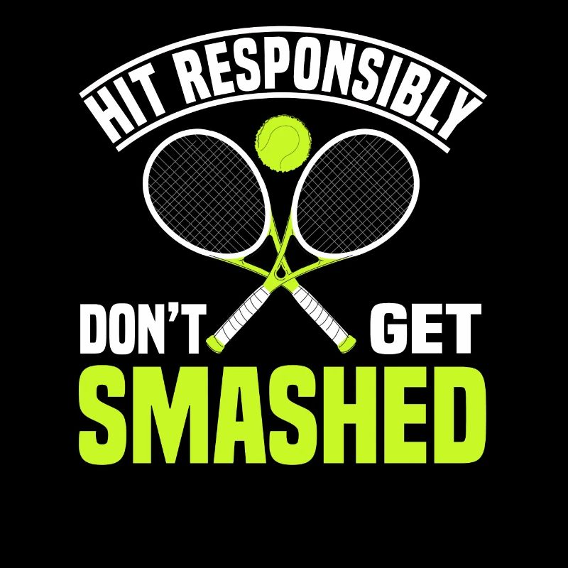 Frappez de manière responsable ne vous faites pas écraser le tennis