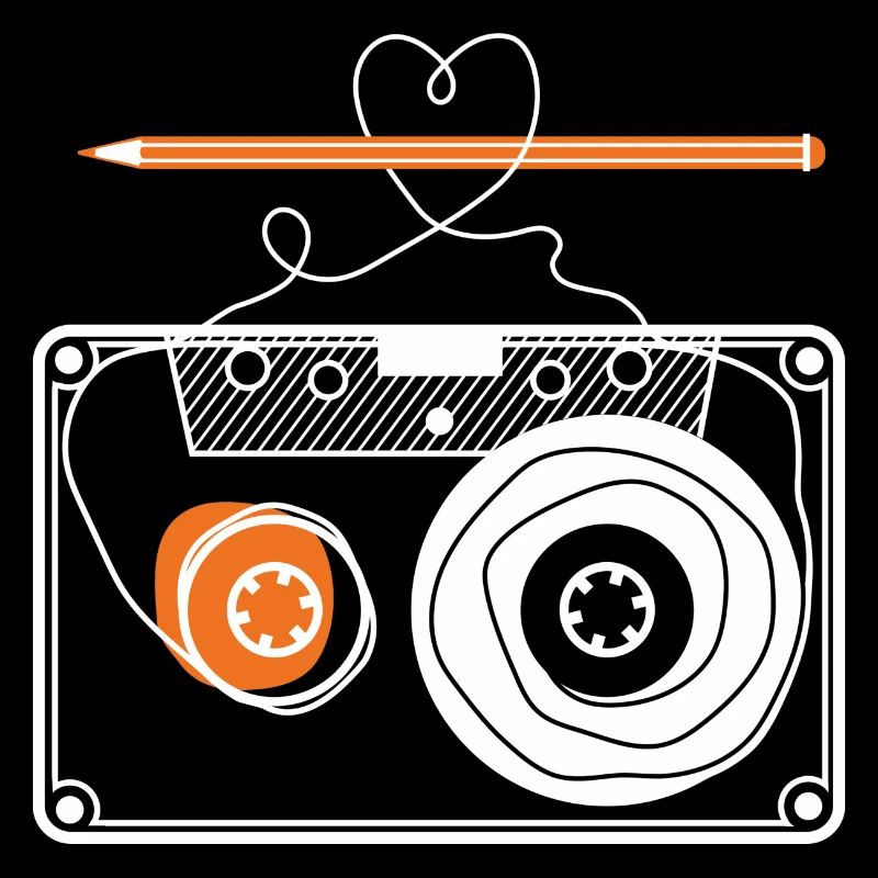 Cassette avec crayon