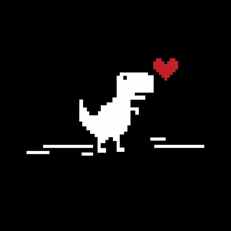 Pixel Dino Nerd