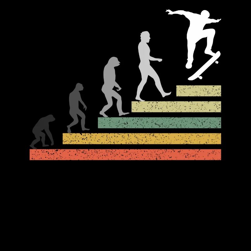 Retro Skating Board Skate Evolution Skateboard