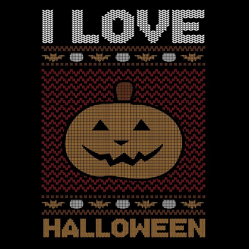 Stitch Pattern Citrouille Créature Amour Halloween