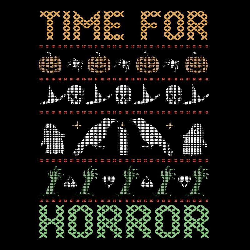 Stitch Pattern Horreur Créatures Halloween