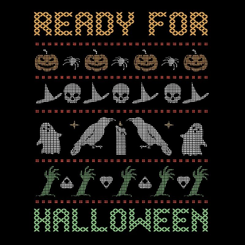 Stitch Pattern Horror Creatures Prêt Halloween