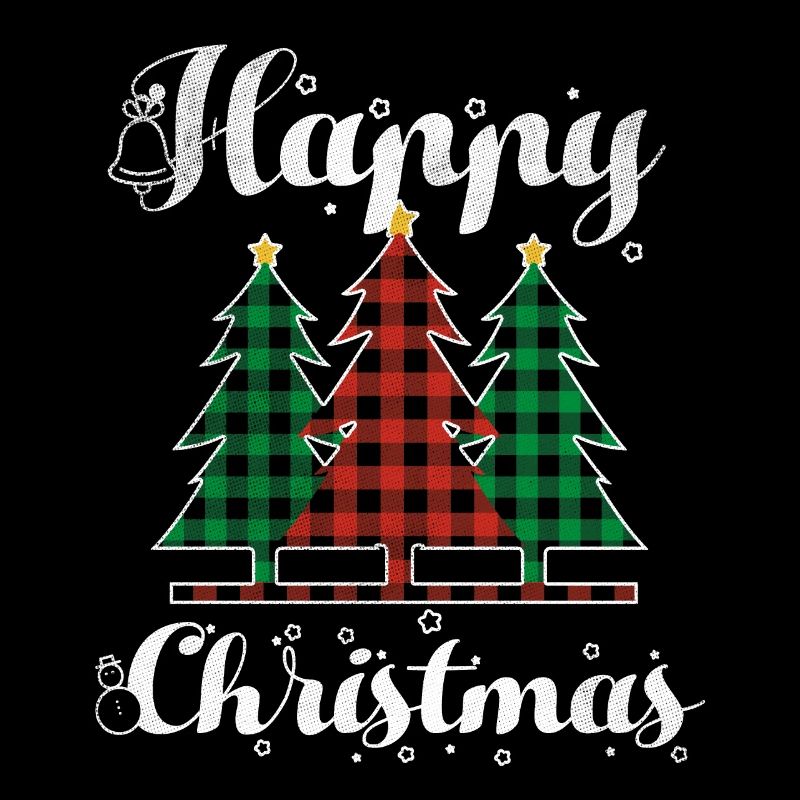 Christmas Elements Happy December Plaid Christmas
