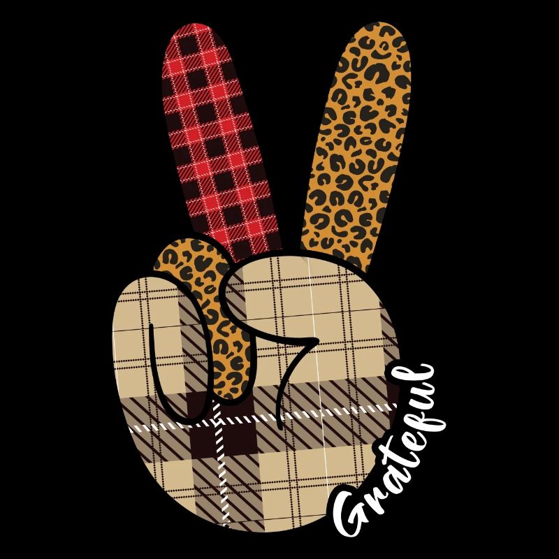 Turkey Love Peace Autumn Pattern Fall Thanksgiving