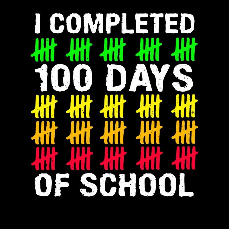 Stick Student 100. Tag Abschließen 100 Tage Schule