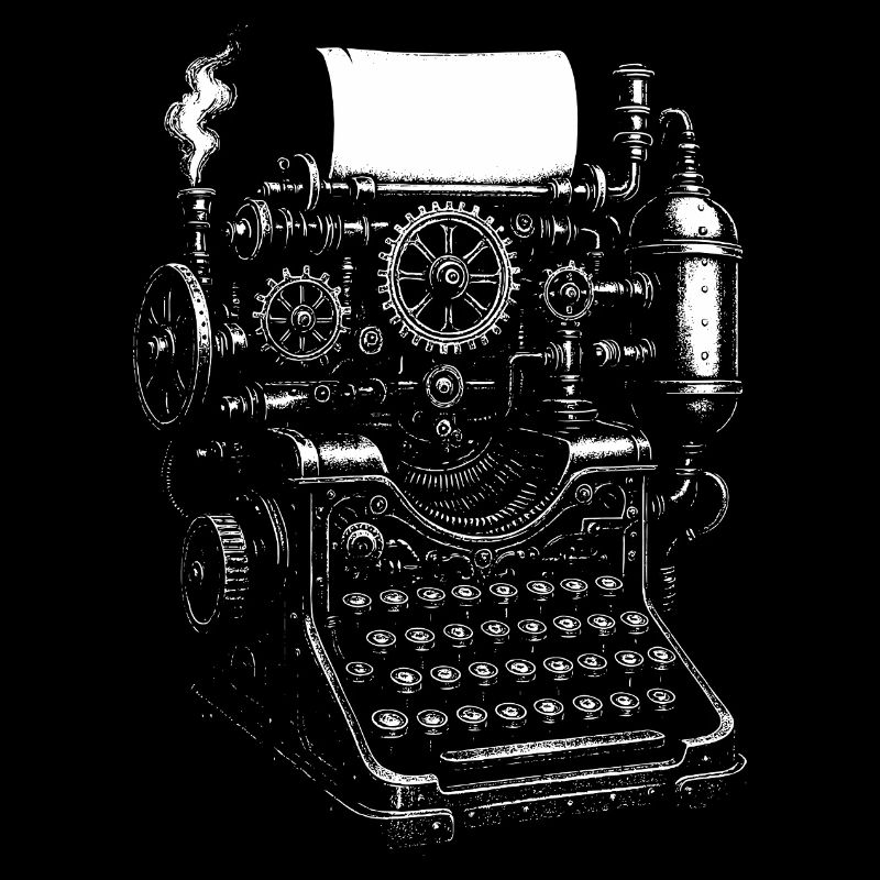 Engrenages de machine à écrire steampunk