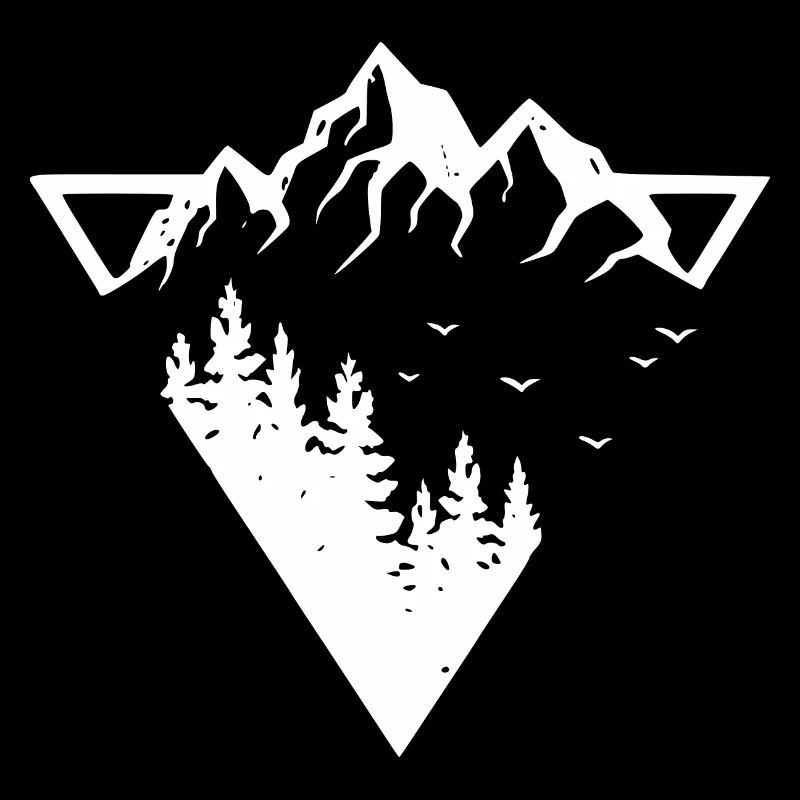 Mountains - Nature - Geometric