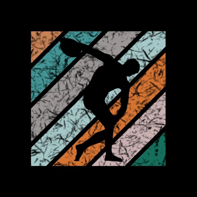 Diskuswerfen Design Diskuswerfer Diskuswerferin