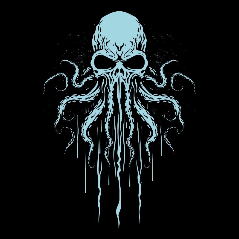Octopus Squid Animal Tattoo Gothpunk