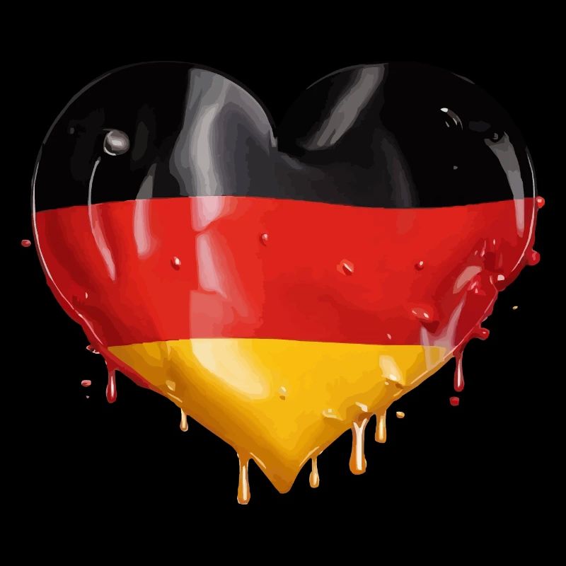 GERMANY HEART GERMANY FLAG GERMANY