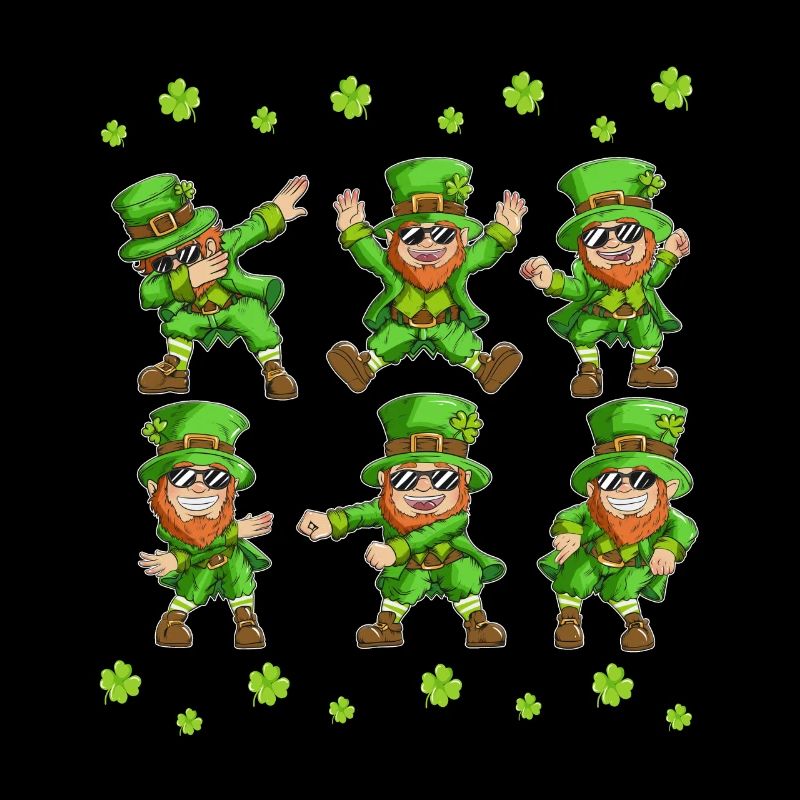 Dabbing Dancing Leprechaun Irlande Fête de la Saint-Patrick