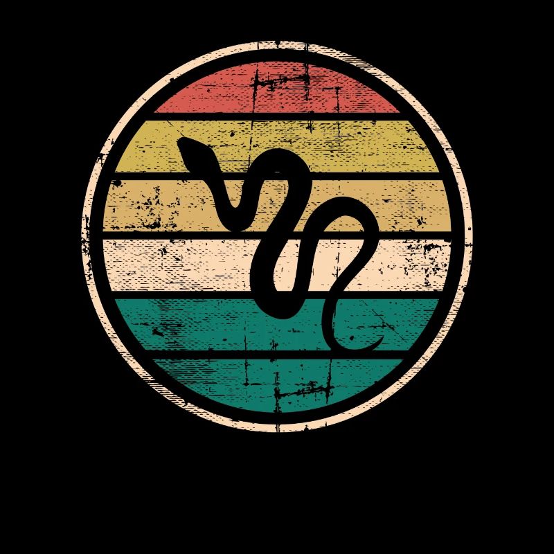 Snake Retro Reptile Python Idée cadeau