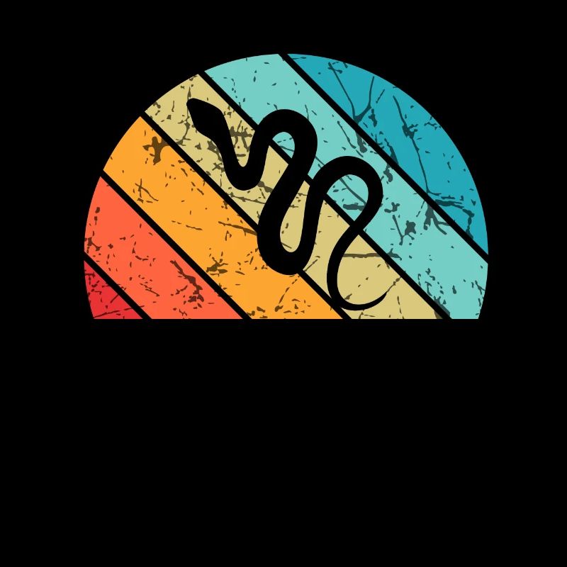 Snake Retro Reptile Python Idée cadeau