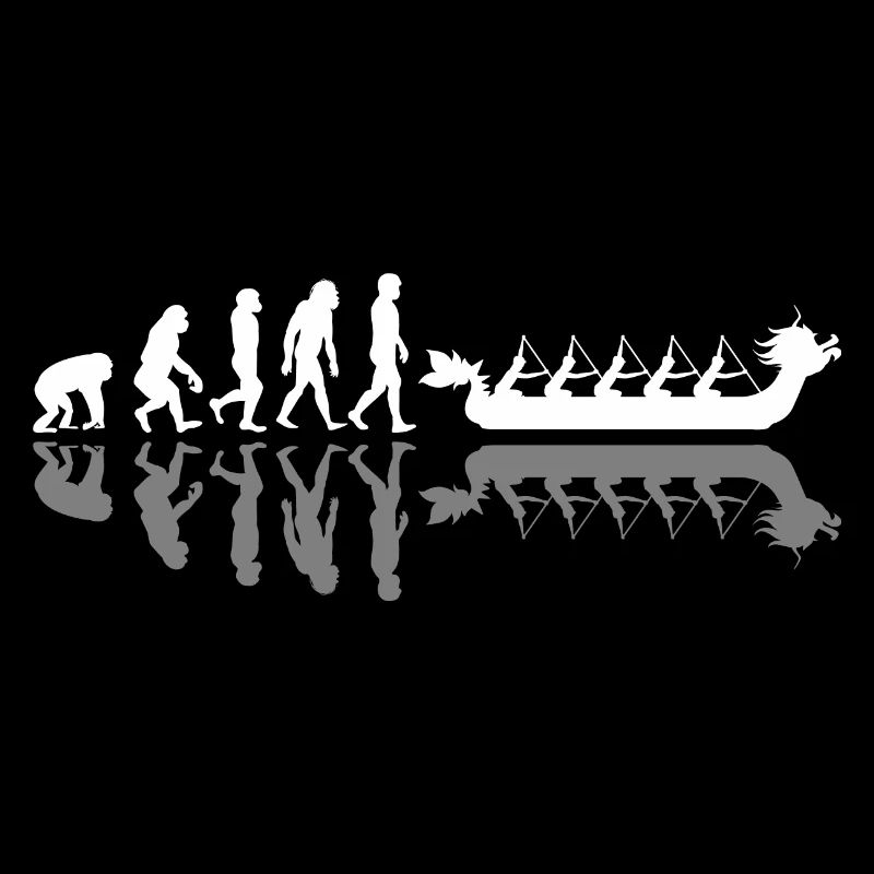 Drachenboot Evolution mit Schatten