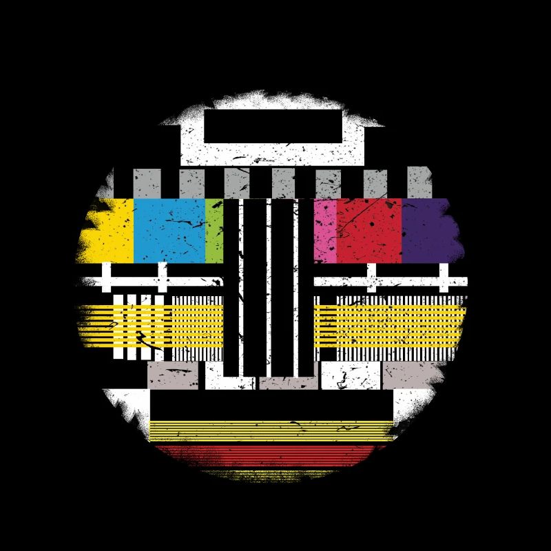 Image de test de télévision rétro