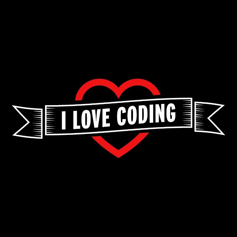 I Love Coding Heart | Gift for Programmer Son
