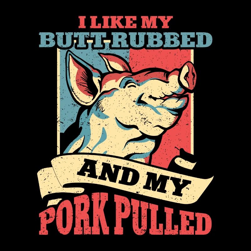 BBQ Pulled Pork Schwein Grill