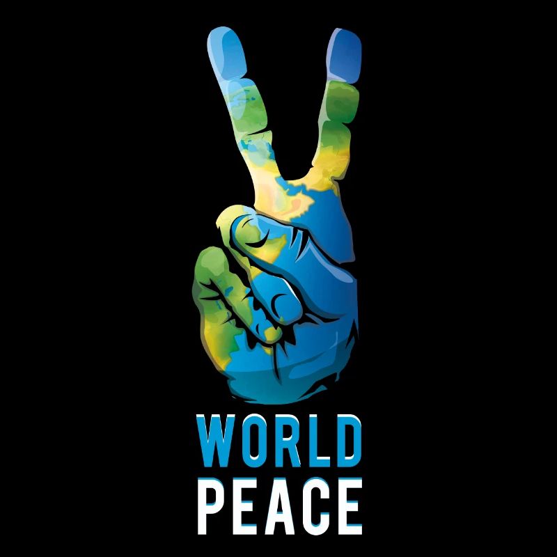 Peace Globe Save Nature Oceans Day Earth Day