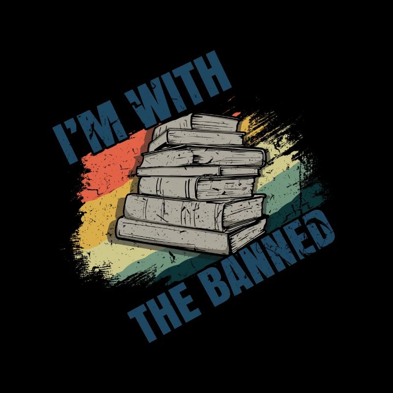 Reader I'm With The Banned Vintage Book Lover