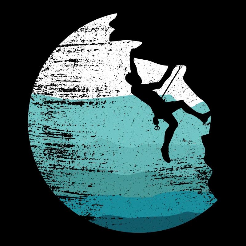 Retro Wall Climbing Boulder Bouldering