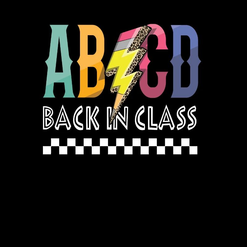 Einschulung ABCD Back In Class Erster Schultag