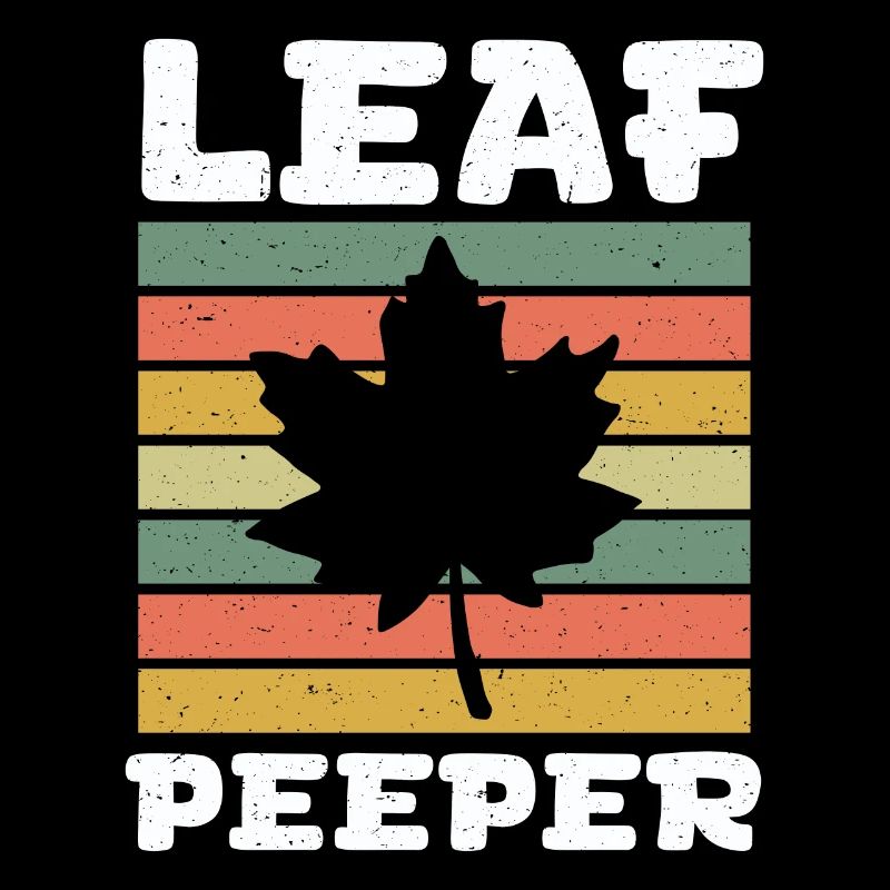 Leaf Peeper Retro Vintage Foliage Leaf Peeping