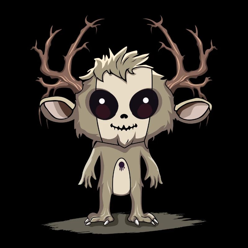 Cute Kawaii Wendigo Cryptid Monster