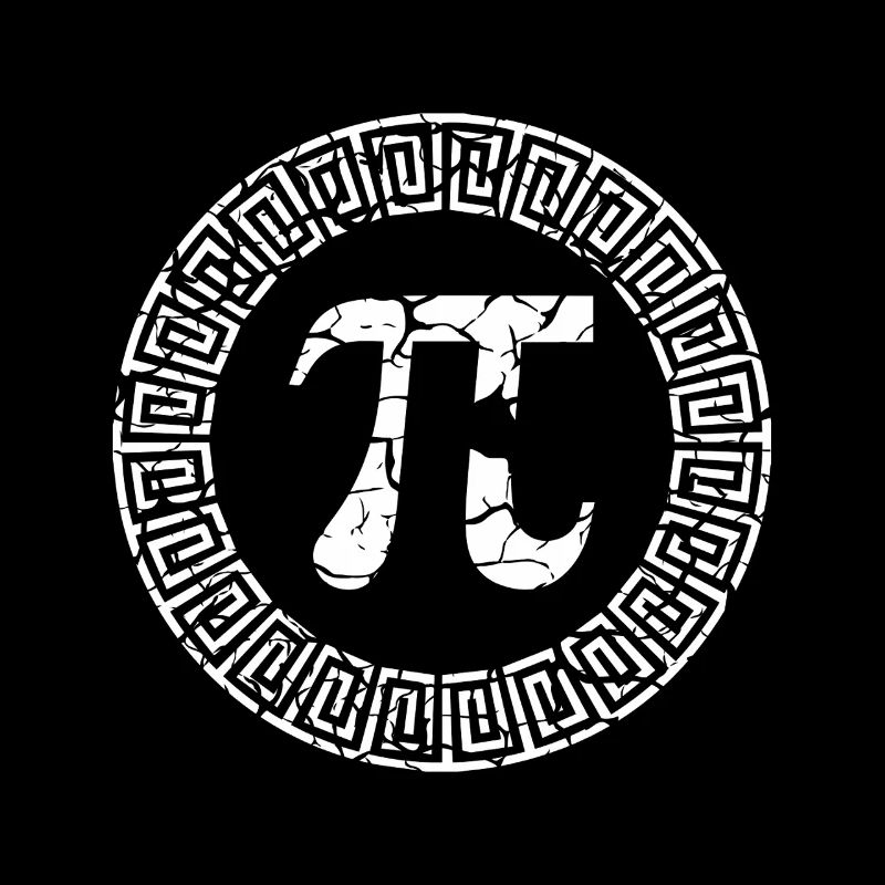 Pi Tag Ancient Greek Pattern Design