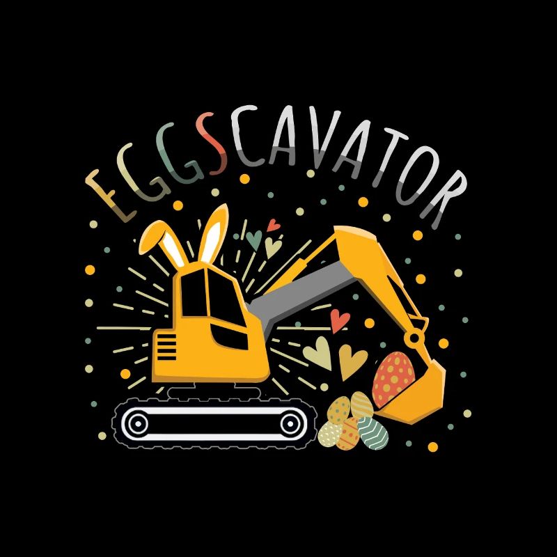 Ostern Eggscavator Bagger Eier