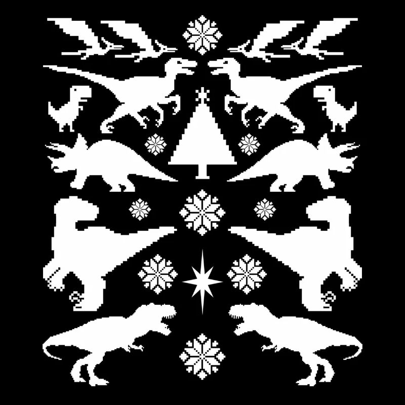 Dinosaures Pull de Noël moche