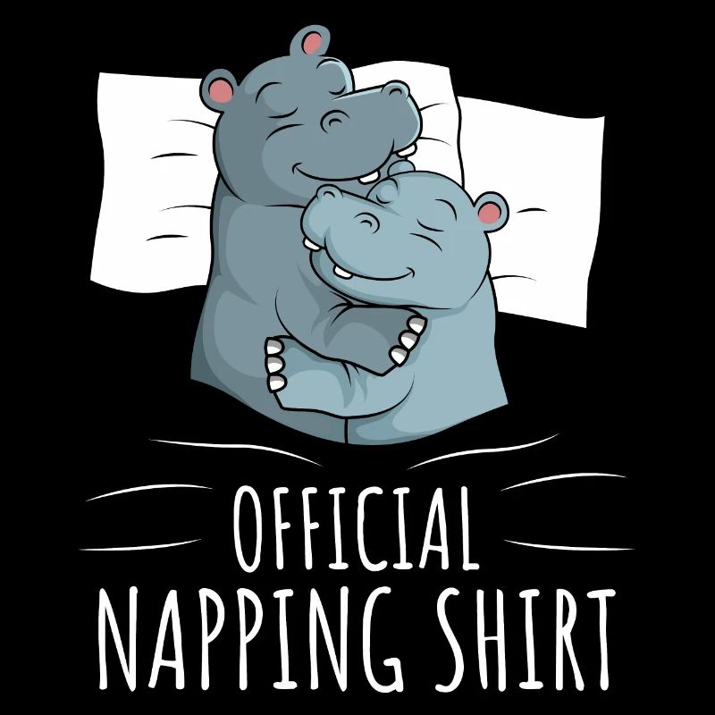 Hippo Sleeping Shirt Hippo Gift