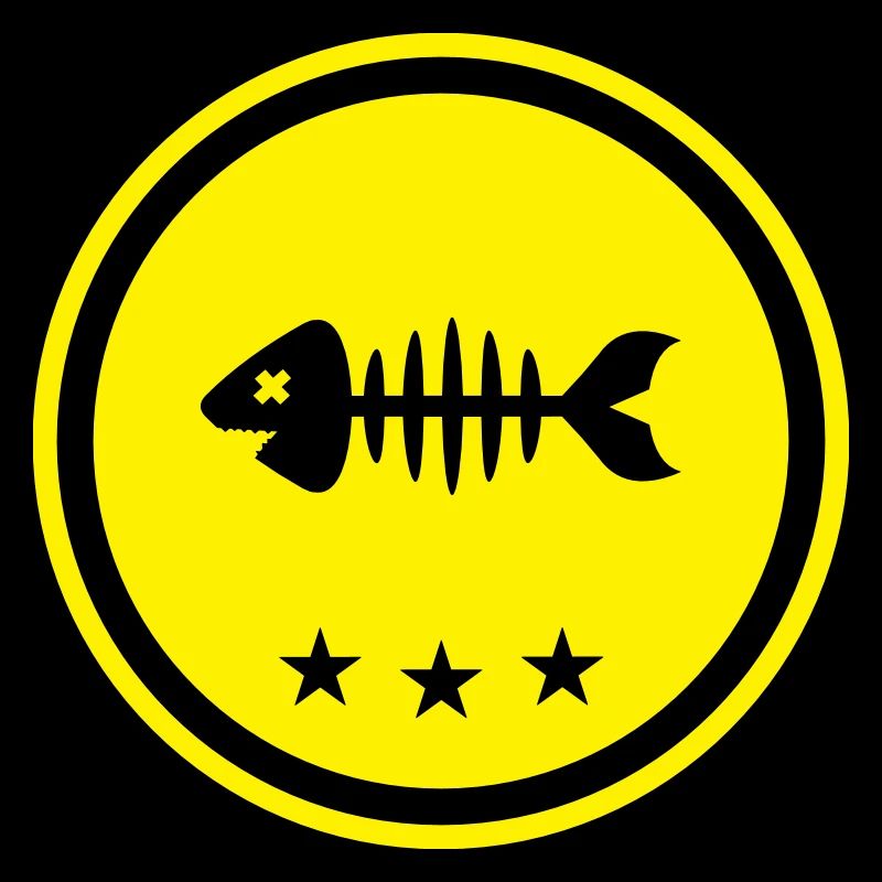 Fisch Symbol Knochen Gräte
