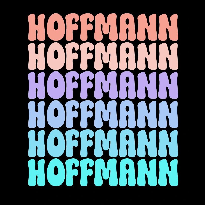Hoffmann Retro Nachname Geschenkidee
