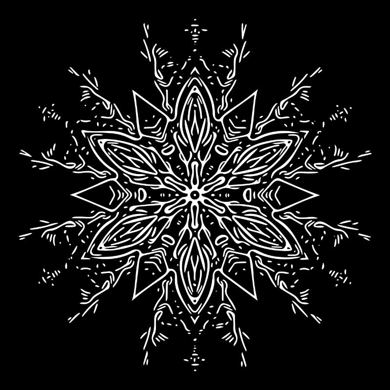 Mandala Flower Pattern Lines Forme abstraite