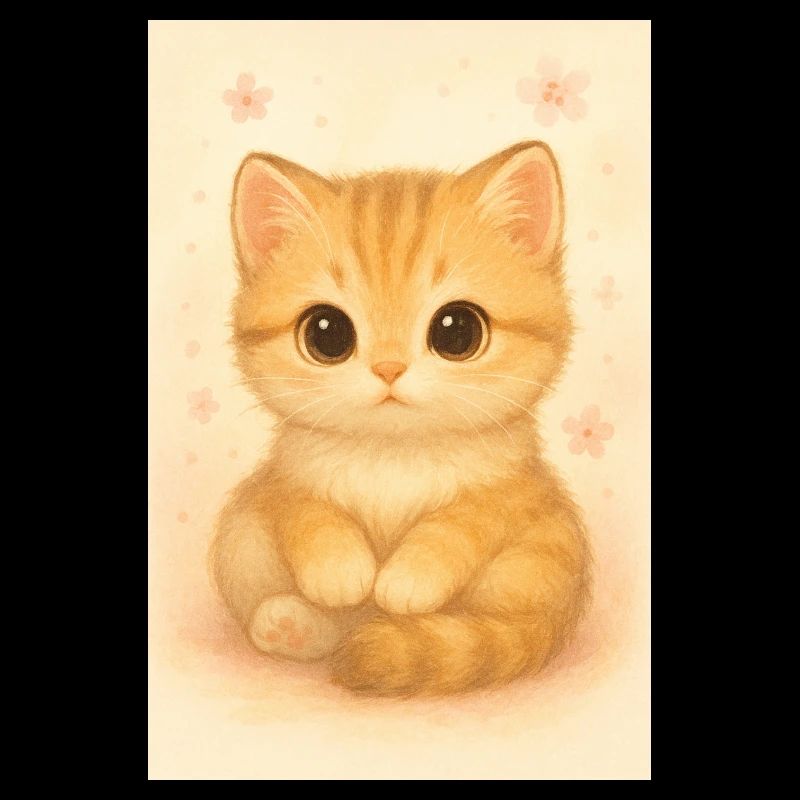 Chat mignon – Cute Kitten Illustrati
