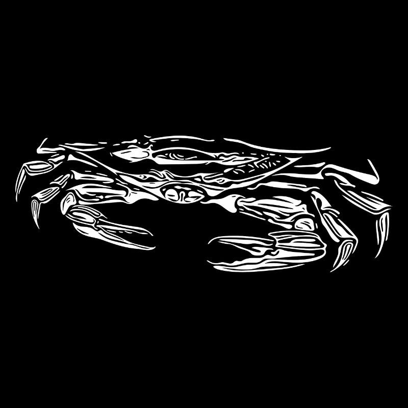 Small crab voracious beach crab with scissors