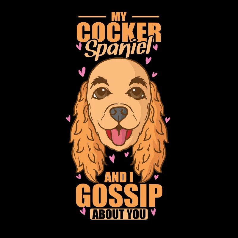 Mon Cocker Spaniel et moi bavardons à ton sujet