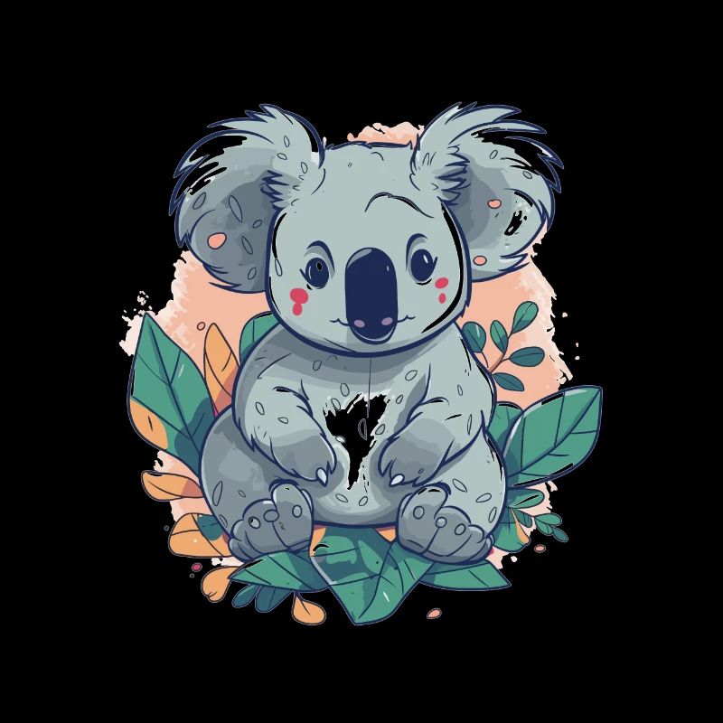 Cute Anime Style Koala Kawaii