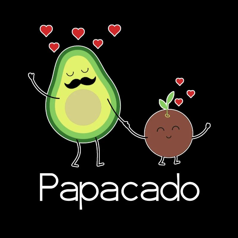 Papacado Vatertag Avocado Pärchen werdender Vater
