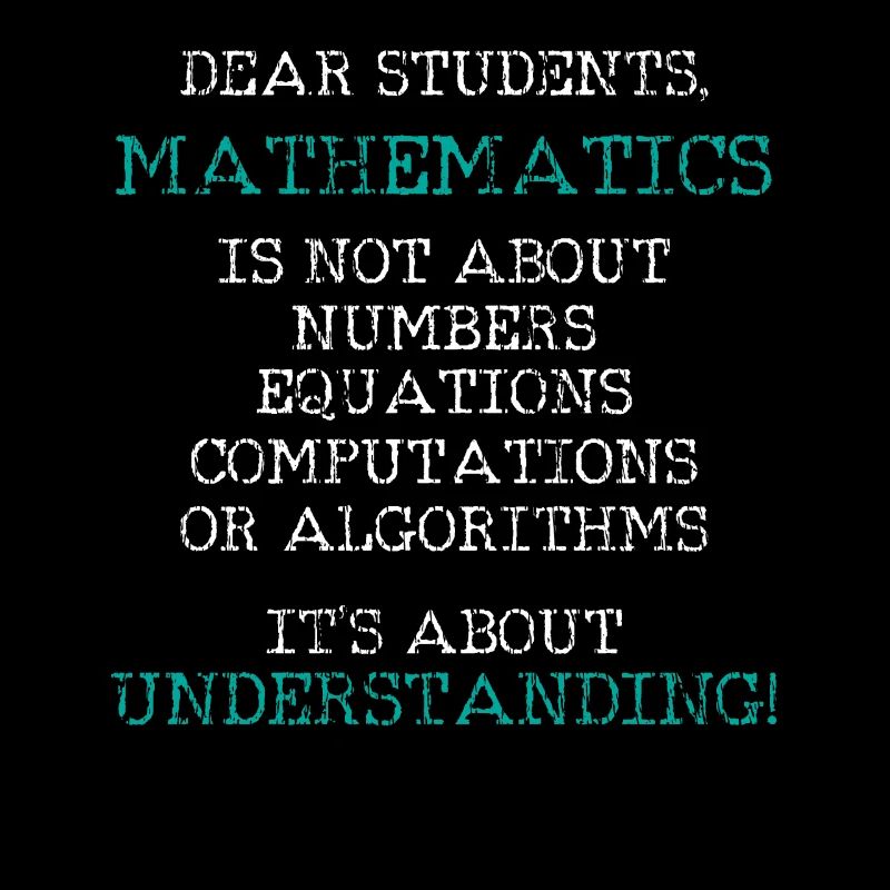 Math teacher letter student