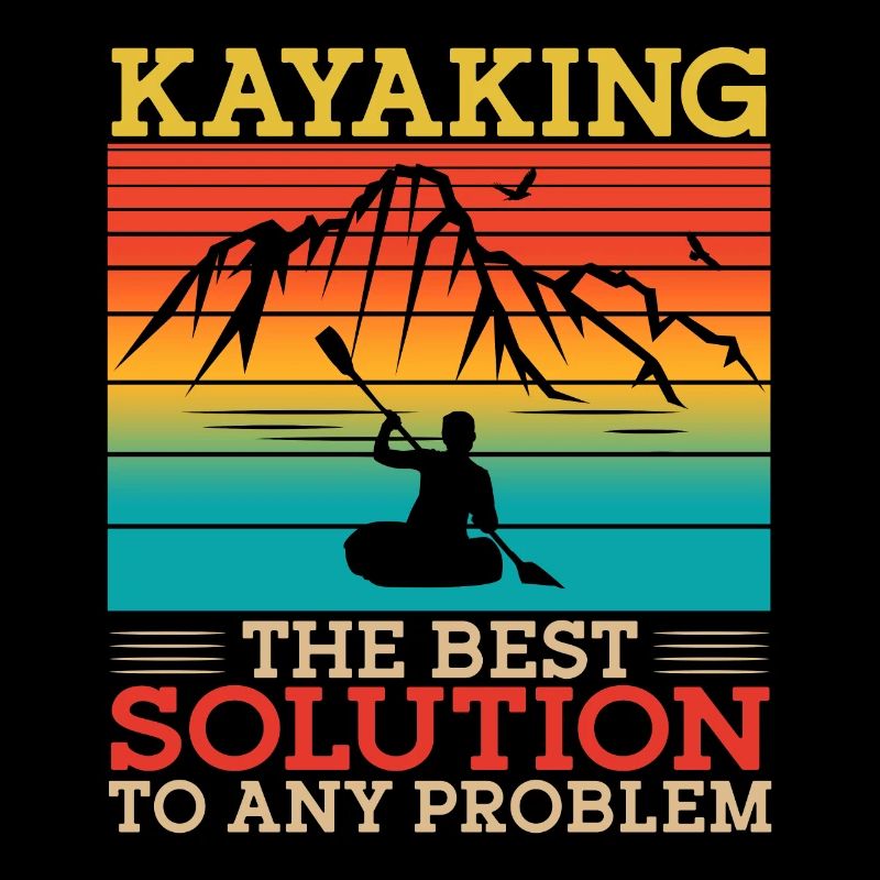 Kayaking The Best Solution Retro