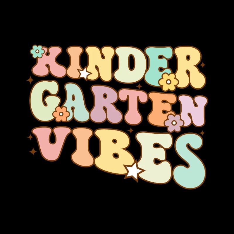 Groovy Hello Kindergarten Vibes Professeur rétro