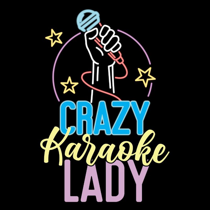 Karaoke Singer 80s Retro Crazy