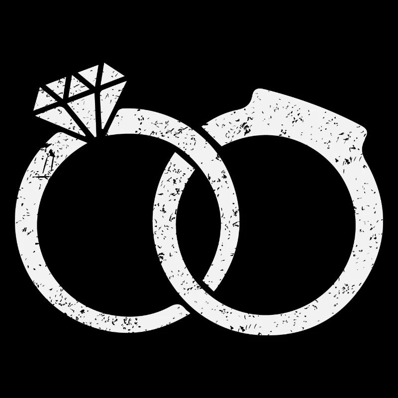2 Rings Engagement Married Wedding Gift