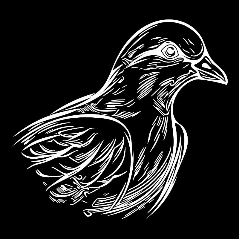 Colombe élégante dans les lignes de style tatouage