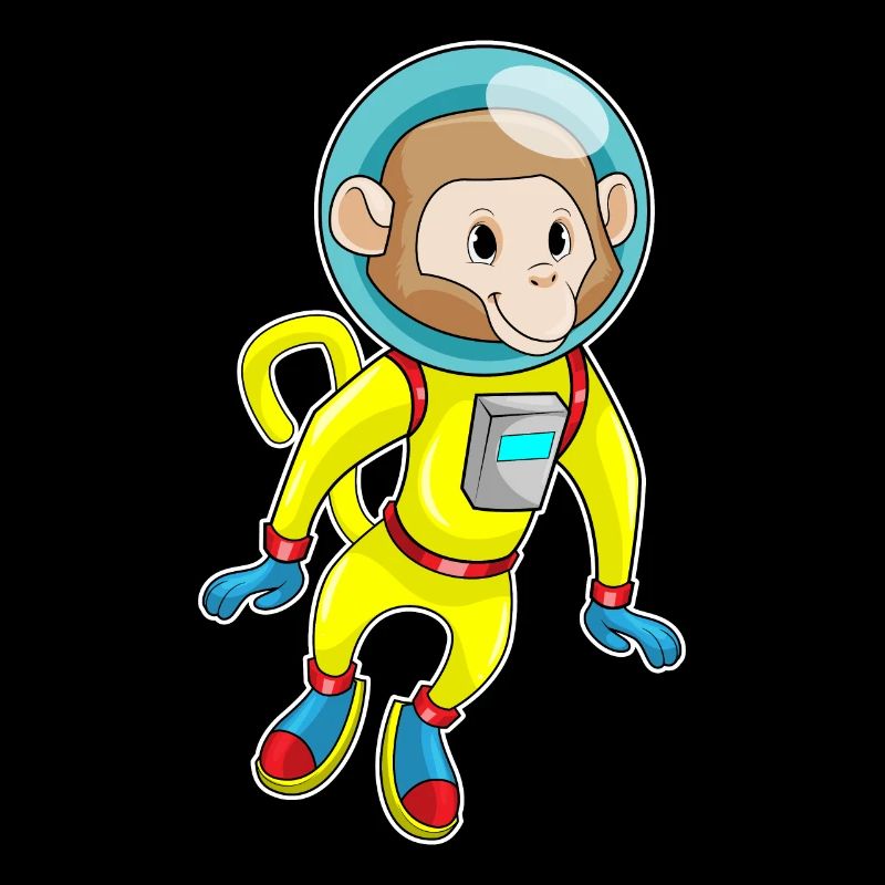 Affe als Astronaut
